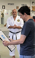 Ralph Macchio And Fumio Demura Visit East Coast Black Belt Academy