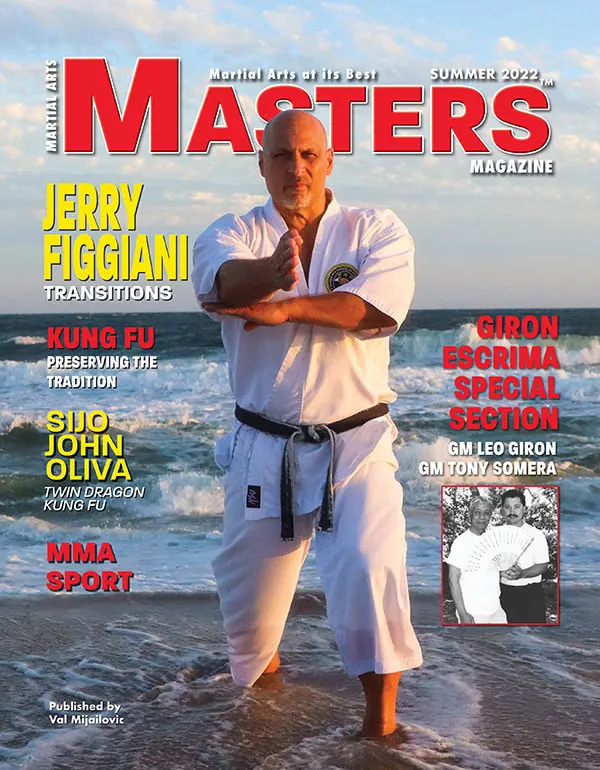 Martial Arts Masters magazine cover featuring Sensei Jerry Figgiani